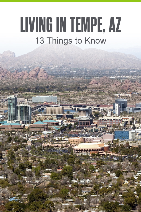 Pinterest Graphic: Living in Tempe, AZ: 13 Things to Know