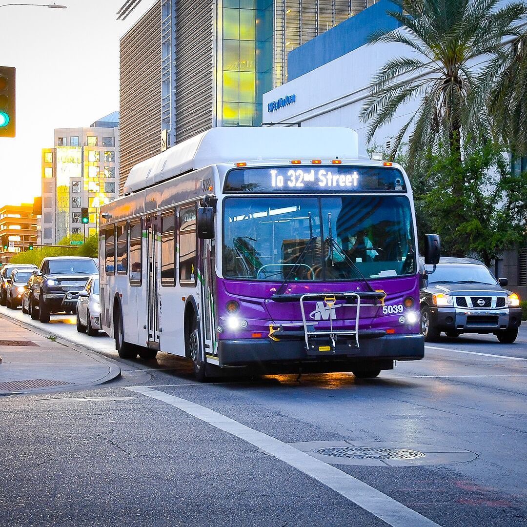 Valley Metro Bus in Tempe. Photo by Instagram user @valleymetro
