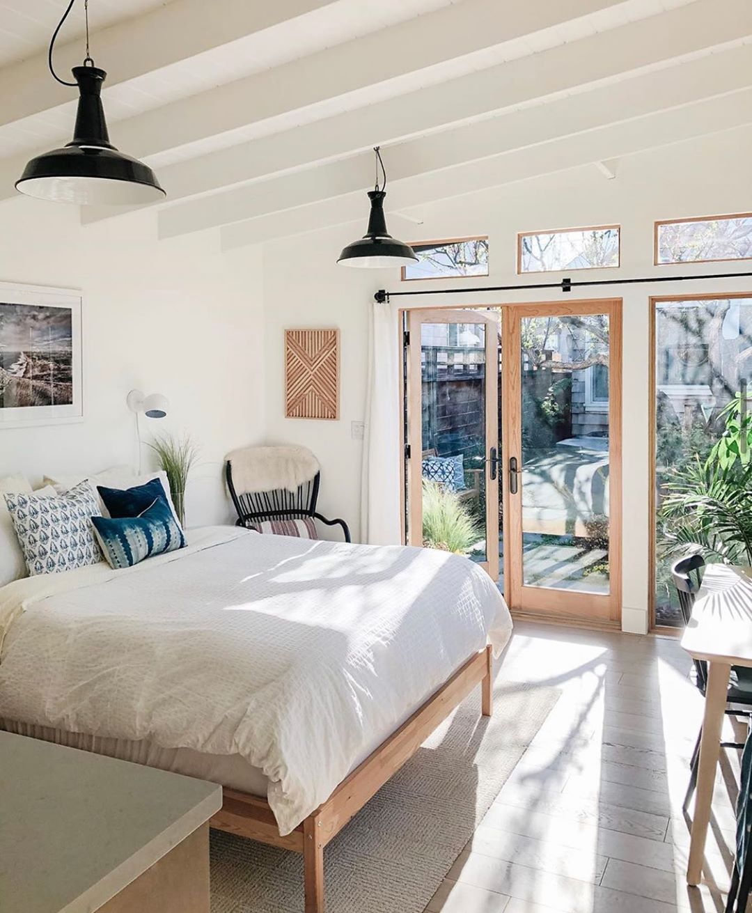 Large Bedroom with French Doors to Patio. Photo by Instagram user @rockridgecasita