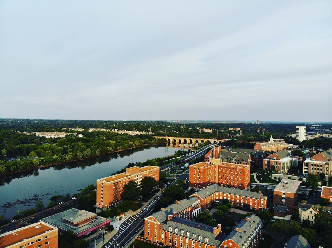 Aerial View of Rutgers University Campus in New Brunswick, NJ. Photo by Instagram user @andhdze