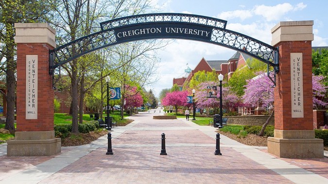 View Up the Mall at Creighton University. Photo by Instagram user @creighton1878