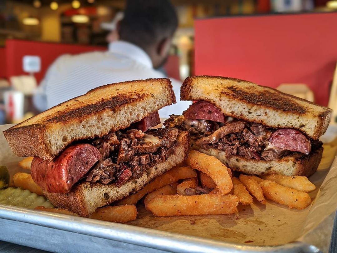 The Tank Sandwich at Porky Butts BBQ in Omaha, NE. Photo by Instagram user @bbqtourist