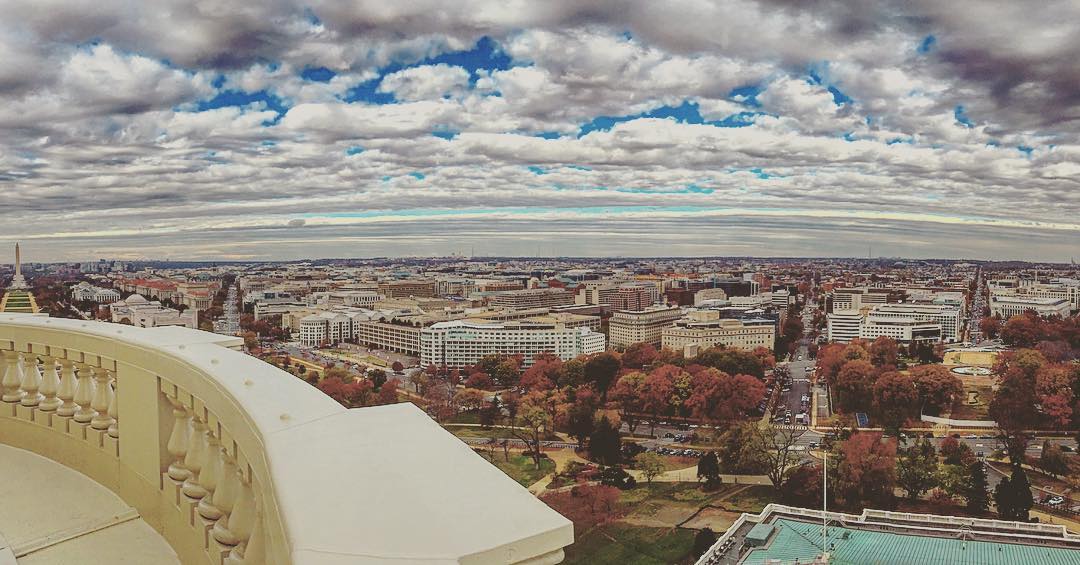 Skyline photo of Washington D.C. from Northern Quadrant. Photo by Instagram user @jawlinedanny1984