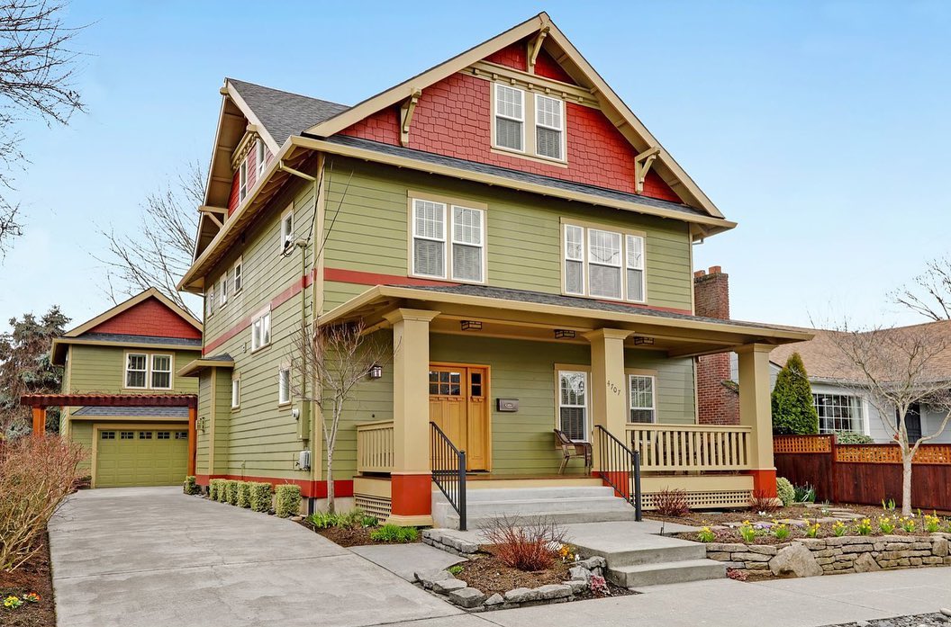 Three Story Craftsman Style Home in King, Portland. Photo by Instagram user @windermererealtytrust