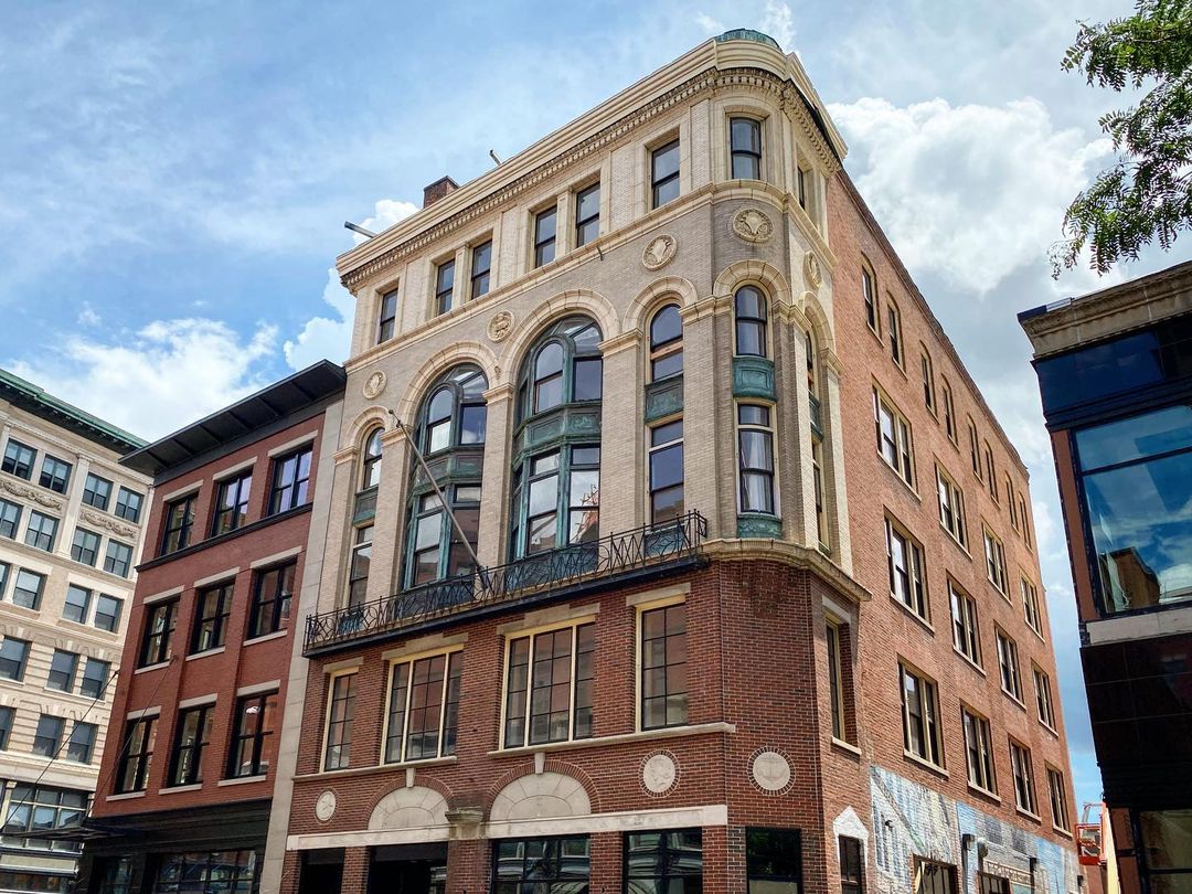 Older Building with New Condos Available in Downtown Providence. Photo by Instagram user @westminsterlofts