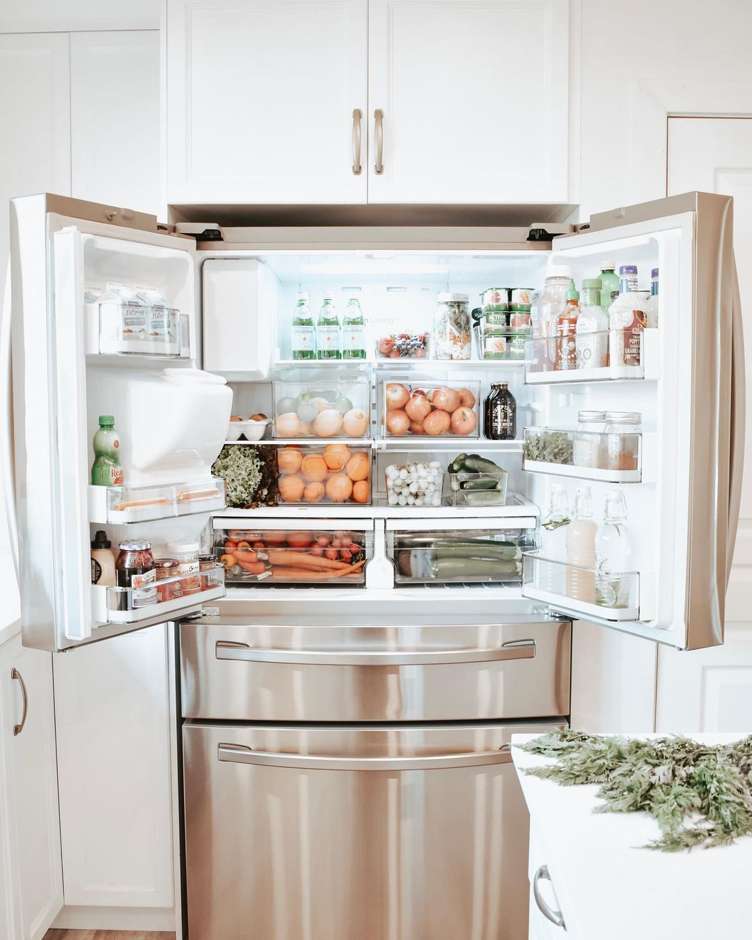 Samsung Energy Efficient Refrigerator with Doors Open. Photo by Instagram user @simplychristylynn