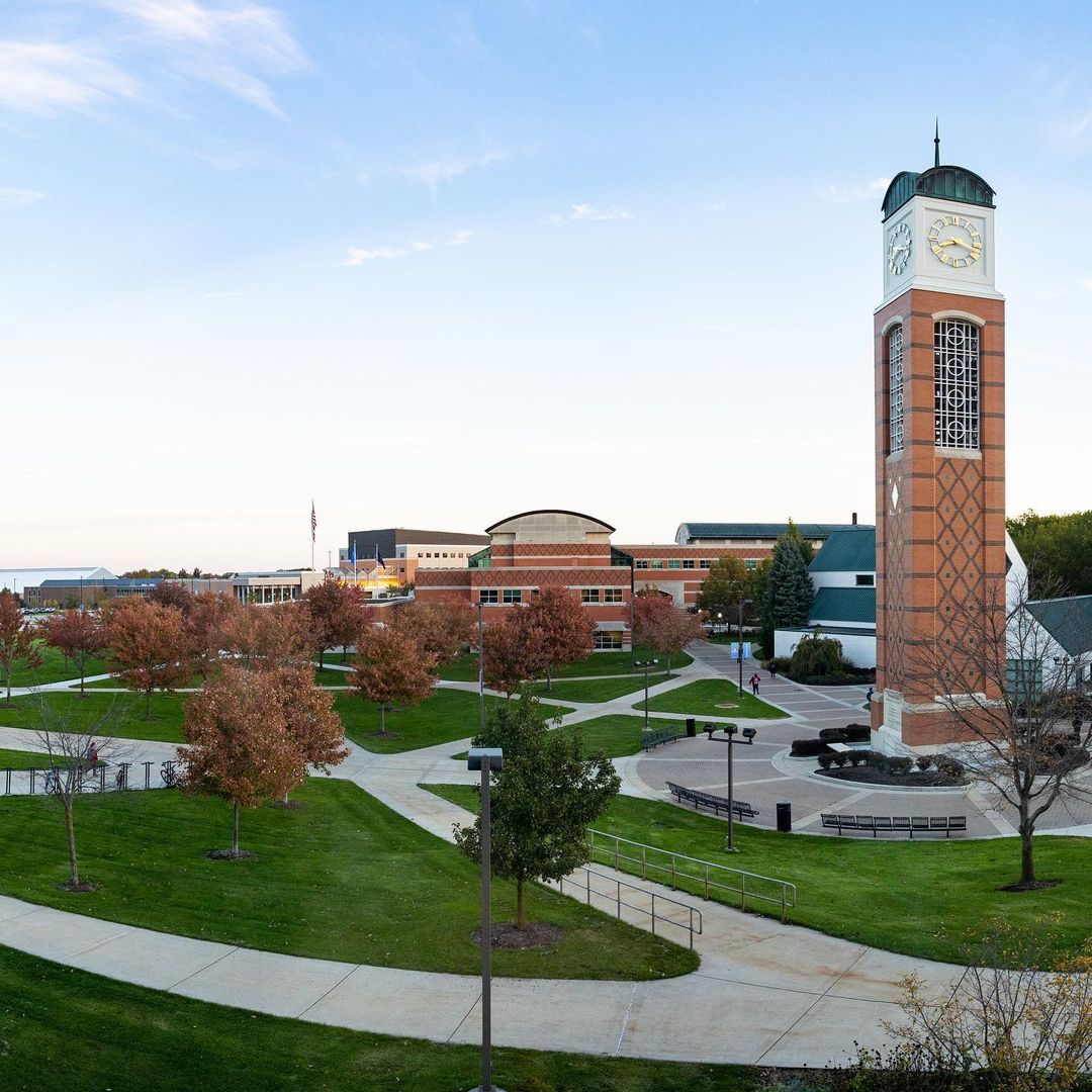 View of Grand Valley State University Campus. Photo by Instagram user @gvsu
