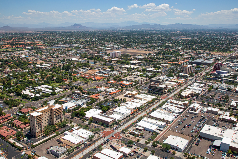 Aerial Photo of Downtown Mesa, AZ