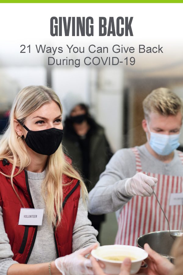 Pinterest Image: Giving Back: 21 Ways You Can Give Back During COVID-19