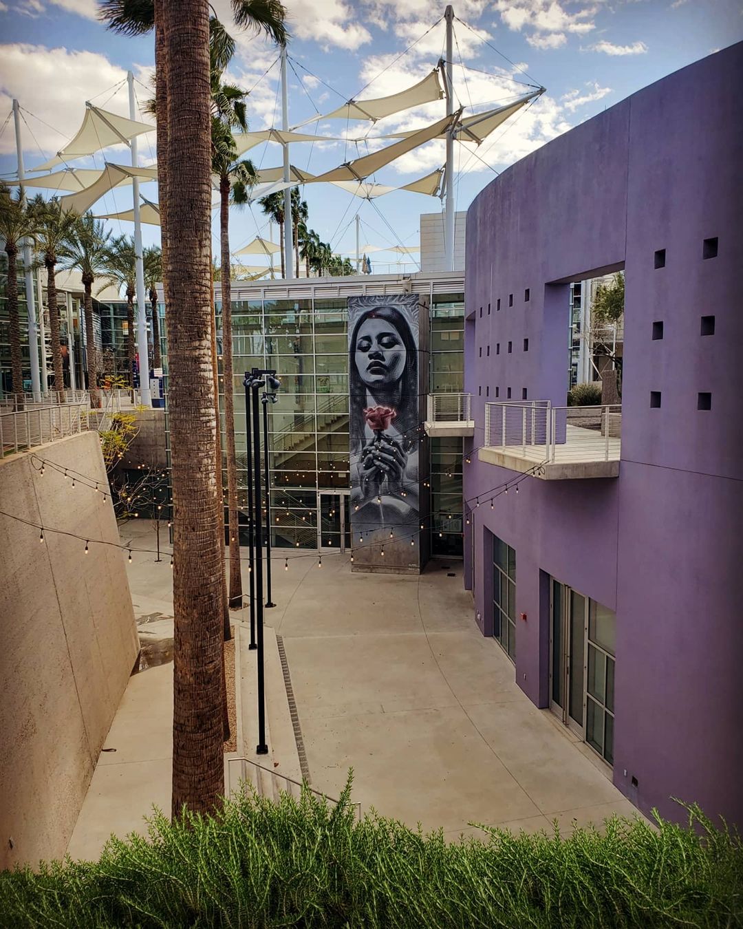 Exterior Photo of the Mesa Arts Center. Photo by Instagram user @dmotes25