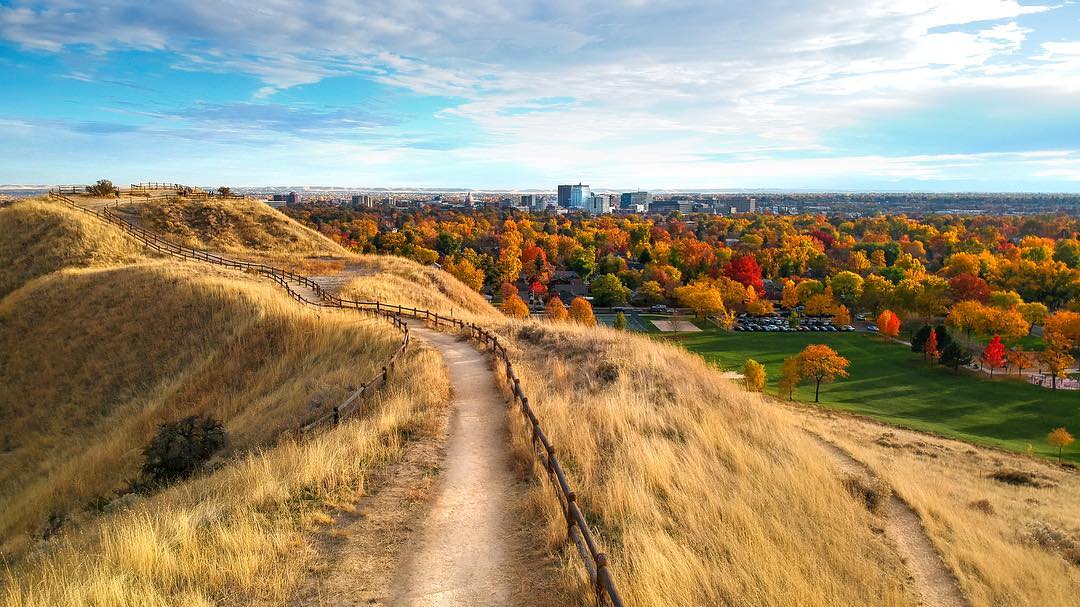 View of Downtown Boise from a Hiking Trail. Photo by Instagram user @grantbbach