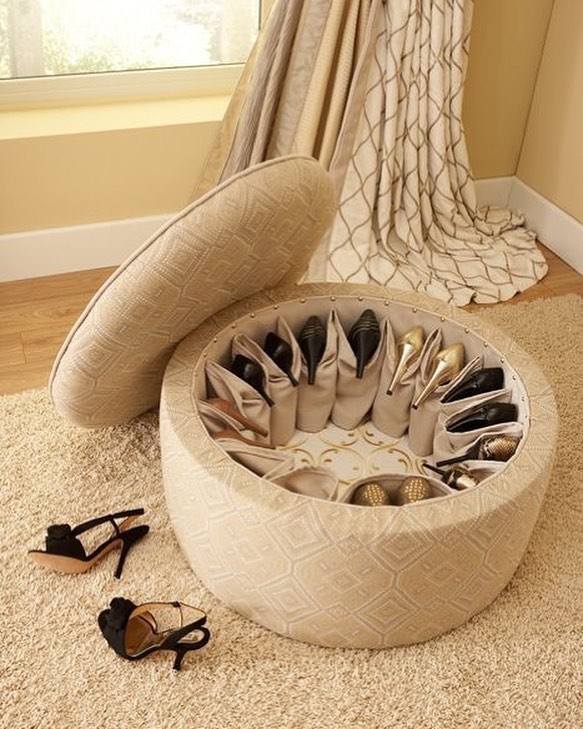 ottoman shoe storage