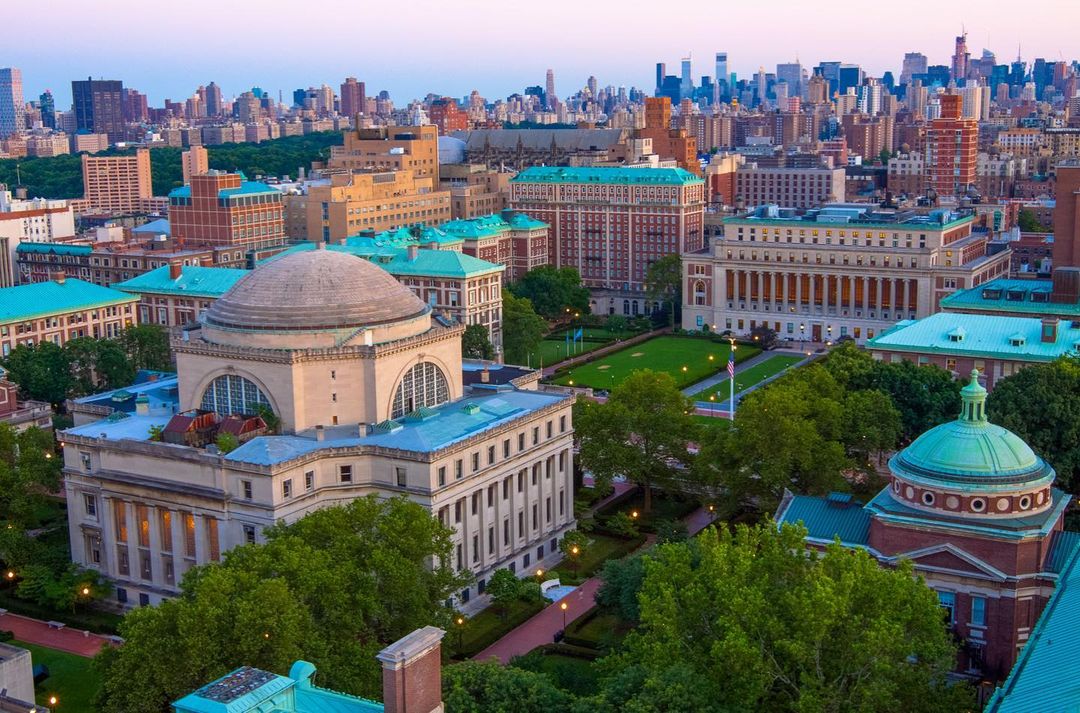 Aerial Photo of Columbia University in NYC. Photo by Instagram user @lenny_pridatko