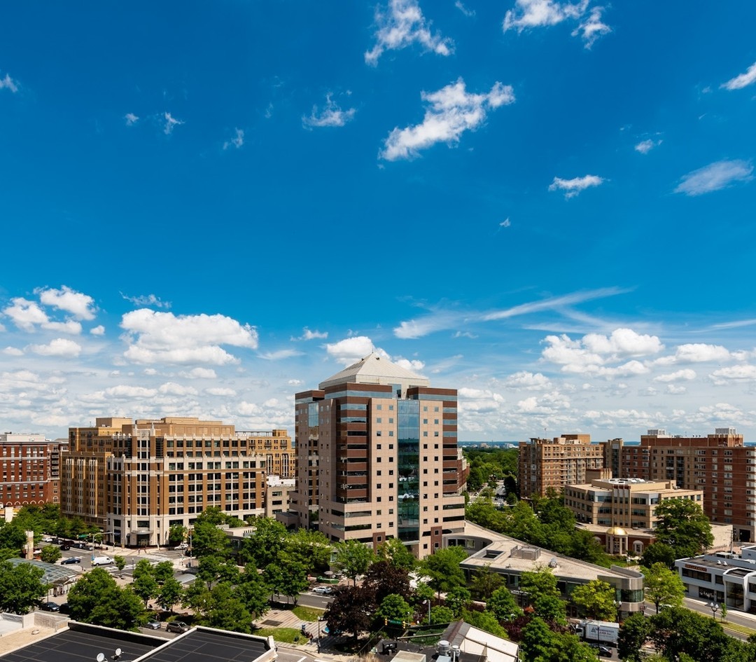 Skyline view of The Earl Apartment Complex in Arlington, Virginia