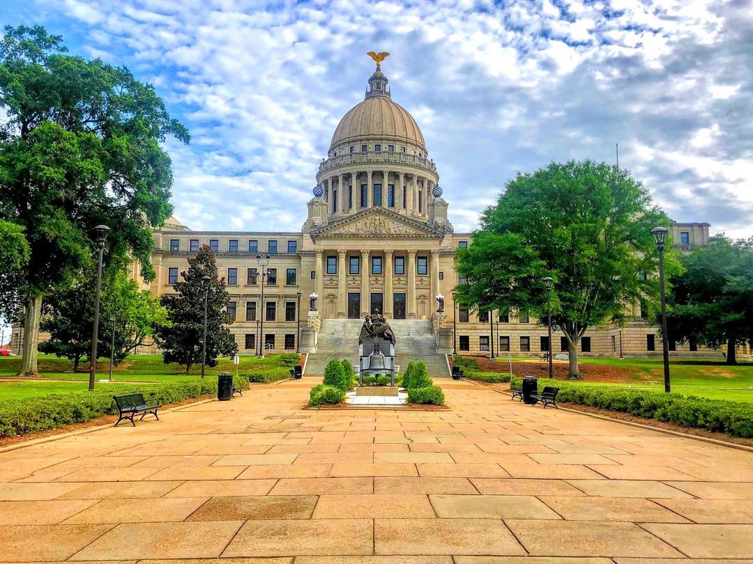 A view of the Mississippi state capital building. Photo by Instagram user @mscapitol