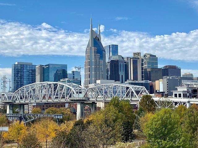 Nashville, TN skyline. Photo by @lifepassionphotography
