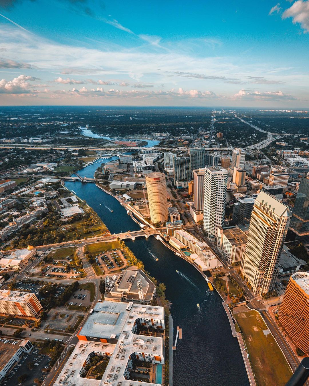 Pictured is the skyline of Tampa, FL. Photo by Instagram username @ johnny_visuals