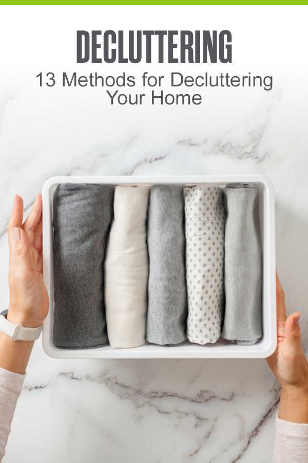 Pinterest Image: Decluttering: 13 Methods for Decluttering Your Home: Extra Space Storage