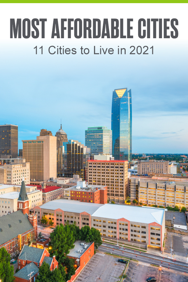 Pinterest Image: Most Affordable Cities: 11 Cities to Live in 2021: Extra Space Storage