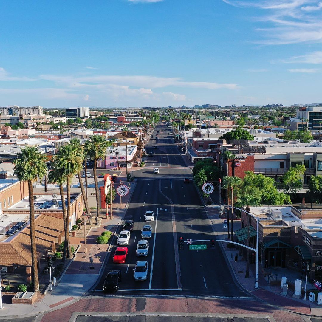 Scottsdale, AZ skyline. Photo by Instagram user @straightforwarddrone