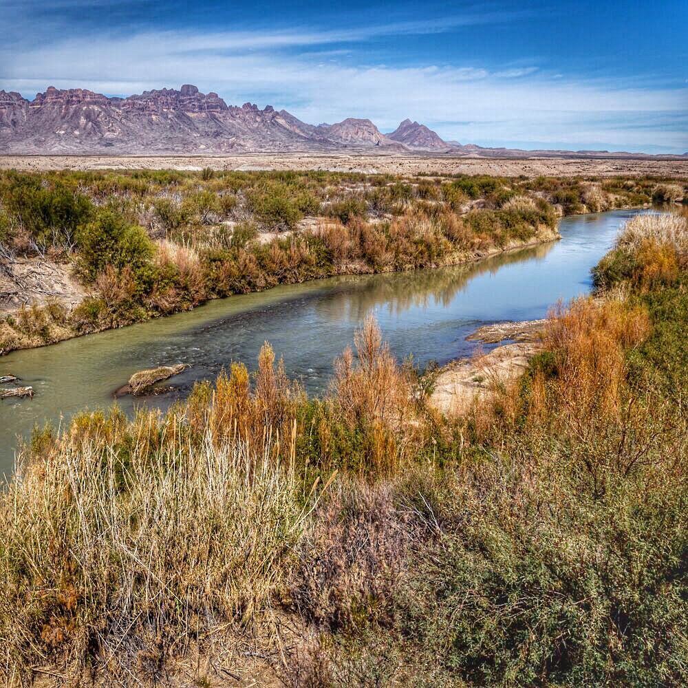 Shot of a river running through Big Bend National Park in Texas. Photo by Instagram user @bigbendnps