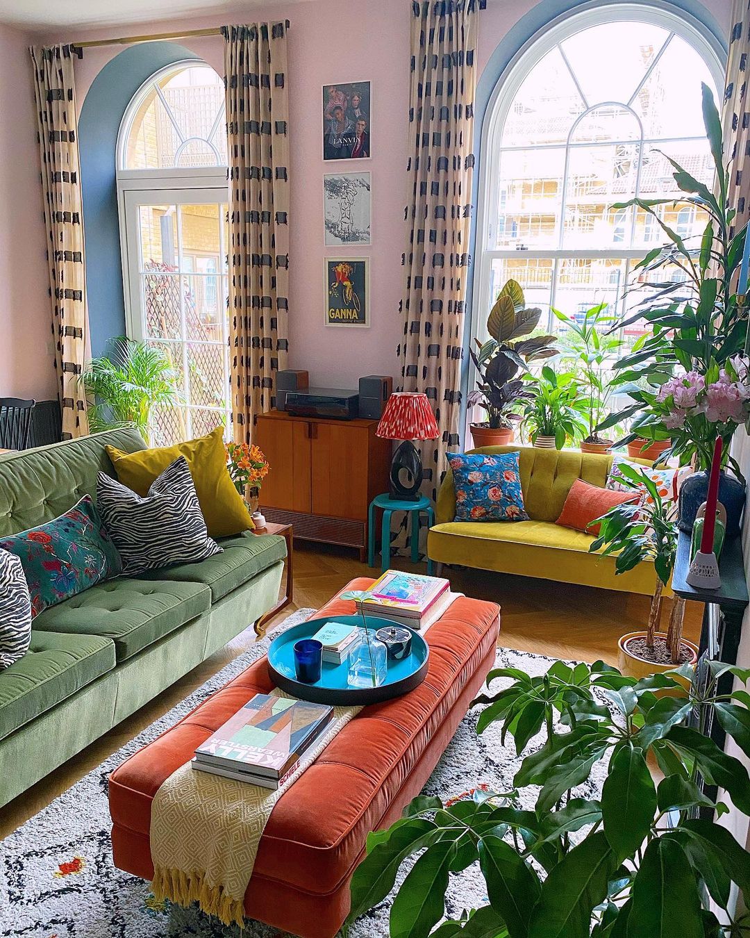 Home Designed with Maximalism Style. Photo by Instagram user @themellowmaximalist