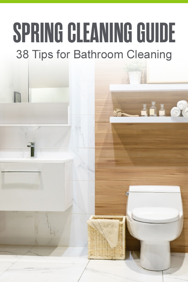 Pinterest Image: Spring Cleaning Guide 38 Tips for Bathroom Cleaning