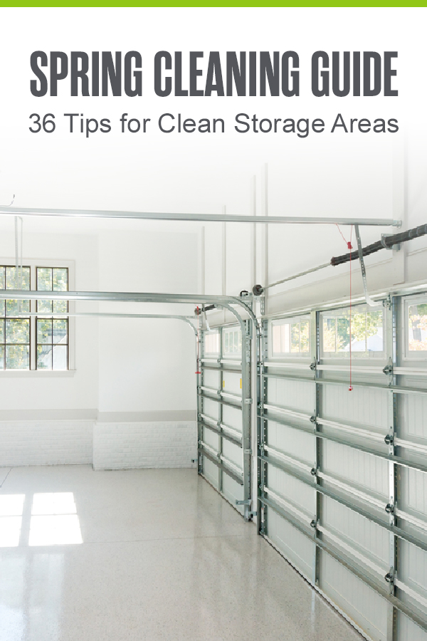 Pinterest Image: Spring Cleaning Guide: 36 Tips for Clean Storage Areas: Extra Space Storage