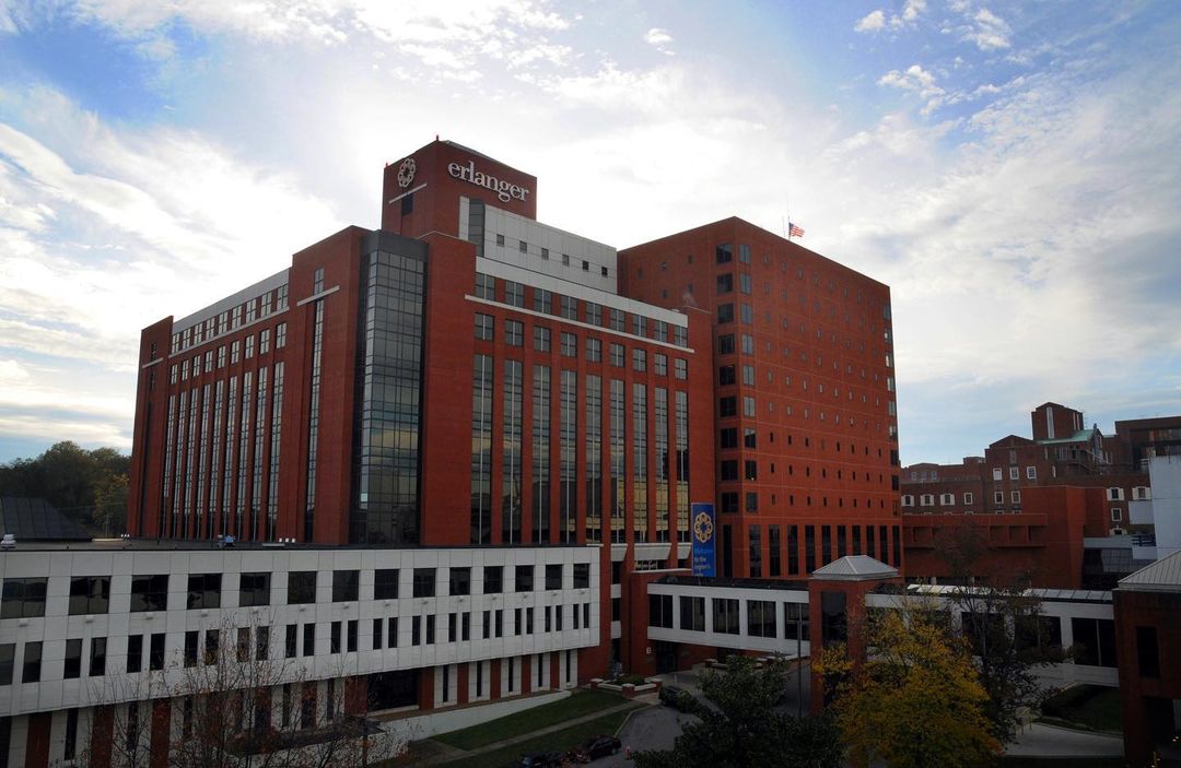 Exterior Photo of the Erlanger Health System Building. Photo by Instagram user @erlangerhealth