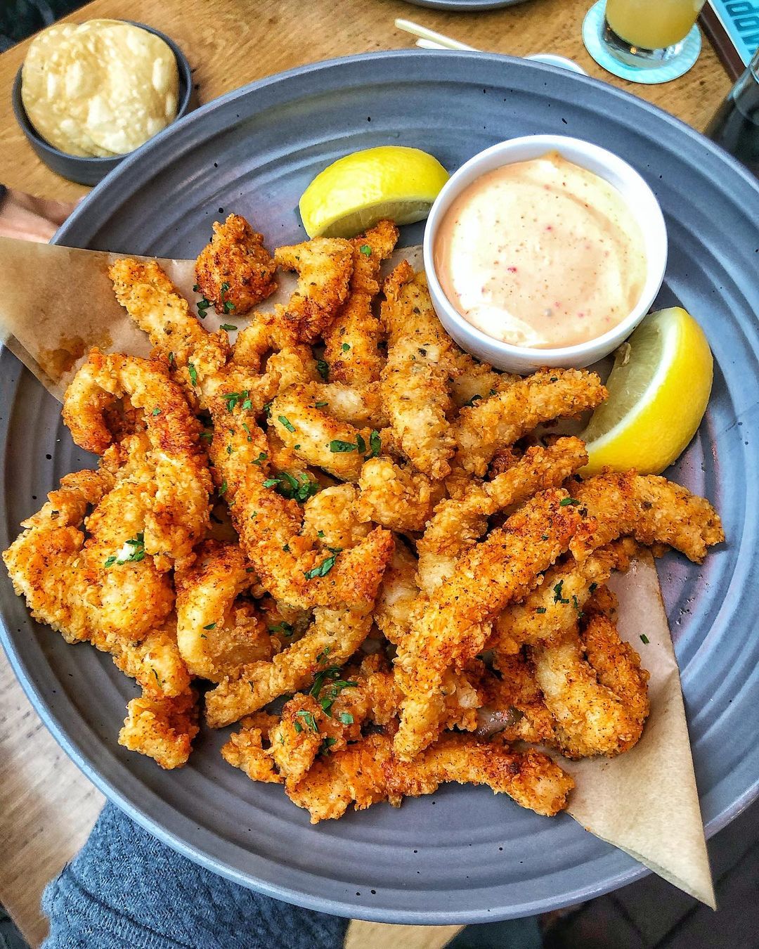 Calamari fries from Roe Seafood of Long Beach, CA. Photo by Instagram user @cleanyourplaterx.