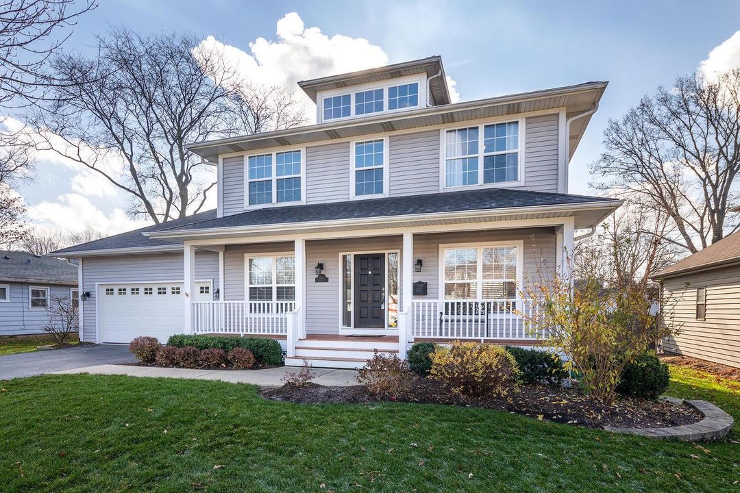 Two Story Craftsman Style Home in Wheaton, IL. Photo by Instagram user @michaelthornton1