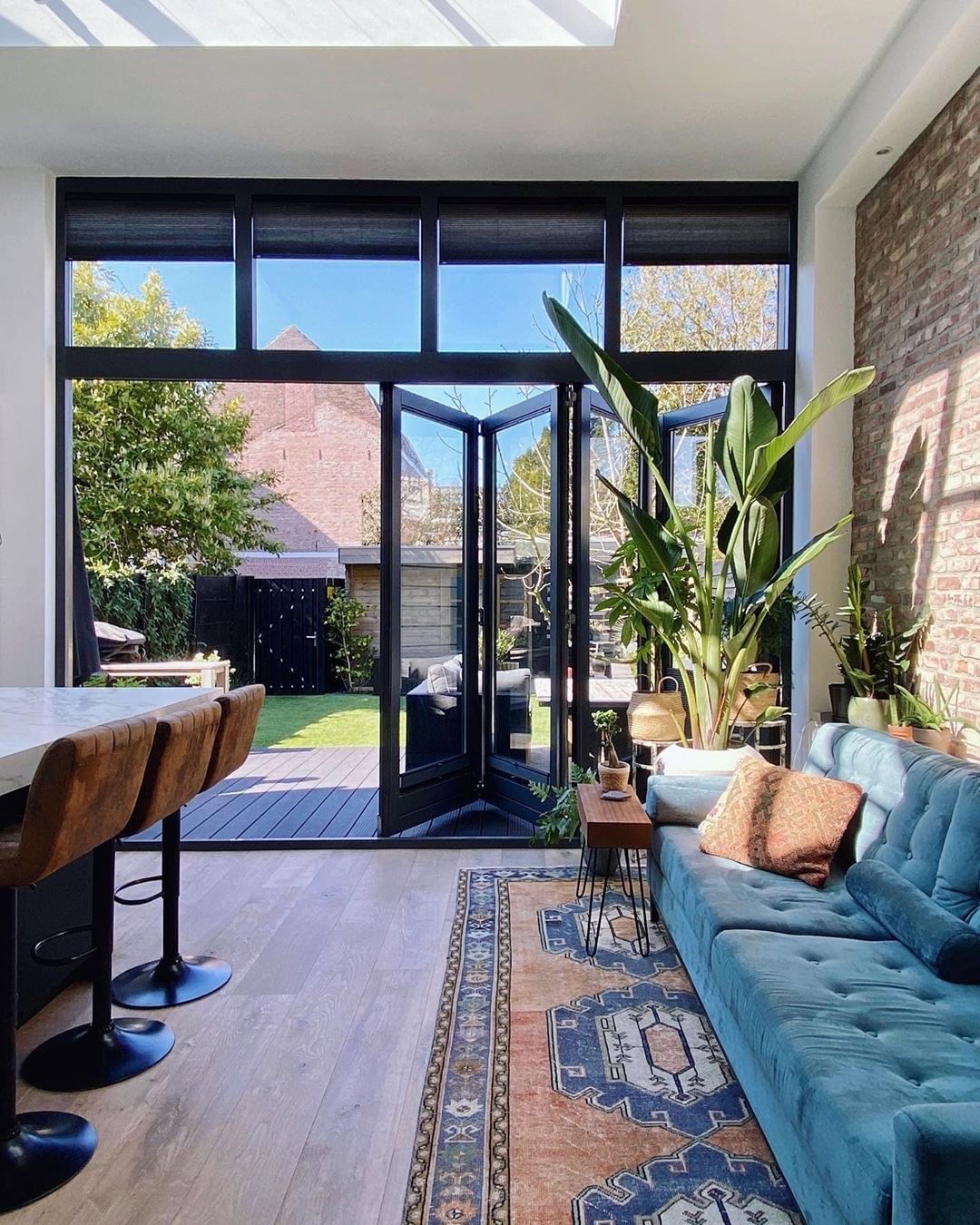 Indoor-Outdoor Living Space in a Home. Photo by Instagram user @interiorsinsideout