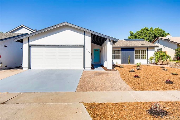 Updated Ranch Style Home in San Diego. Photo by Instagram user @sniderrealty