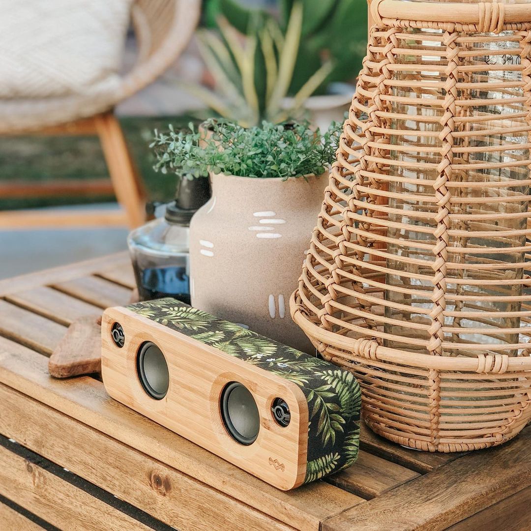 Bamboo Bluetooth Speaker from House of Marley. Photo by Instagram user @houseofmarley.benelux