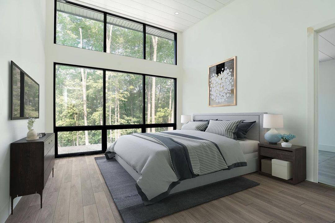 Virtual Bedroom using a Staging App. Photo by Instagram user @morgan.shaver.design