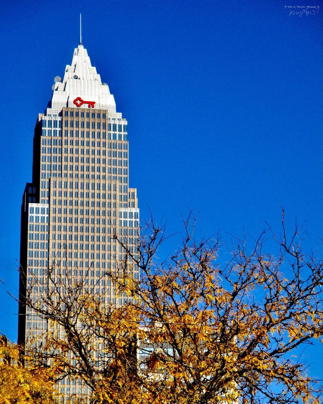 Photo of Key Corp Building in Downtown Cleveland. Photo by Instagram User @king_of_pics7