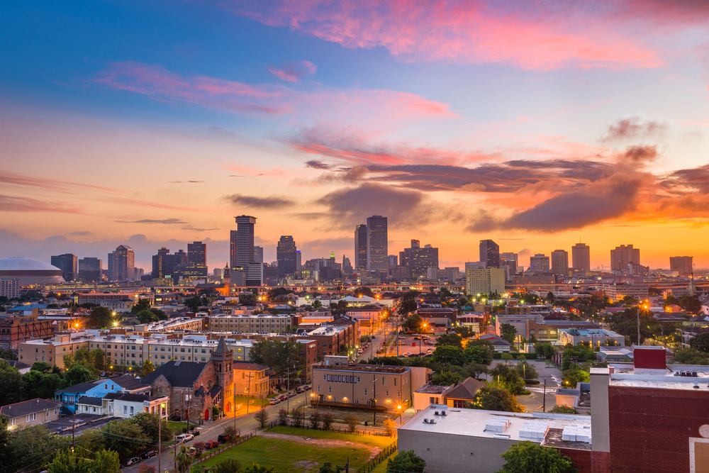 Downtown New Orleans at Golden Hour