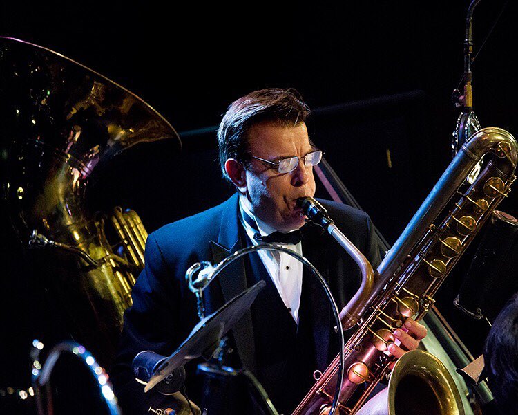 Vince Giordano plays jazz in Flushing Queens photo from instagram user @flushing_town_hall