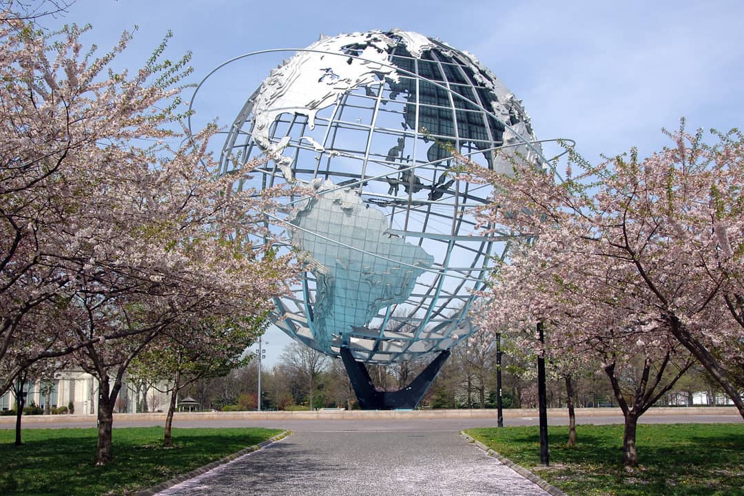 Unisphere at Flushing Meadows Corona Park in Queens photo by instagram user @greenmiles007