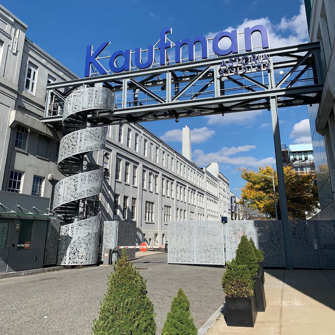 Exterior of Kaufman Astoria Studios in Queens photo by instagram user @bradinthecity