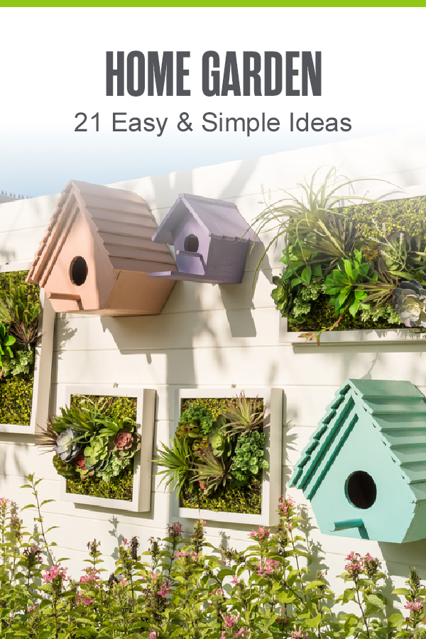 Pinterest Image: Home Garden: 21 Easy & Simple Ideas