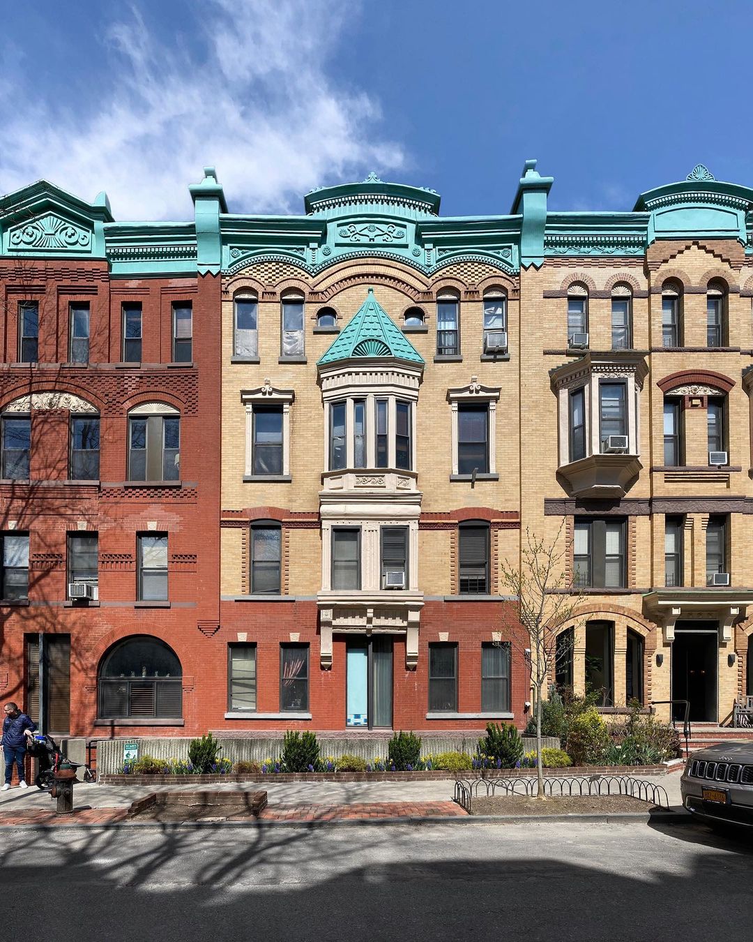 Exterior of Garfield Place in Park Slope, Brooklyn. Photo by Instagram user @bkbybike