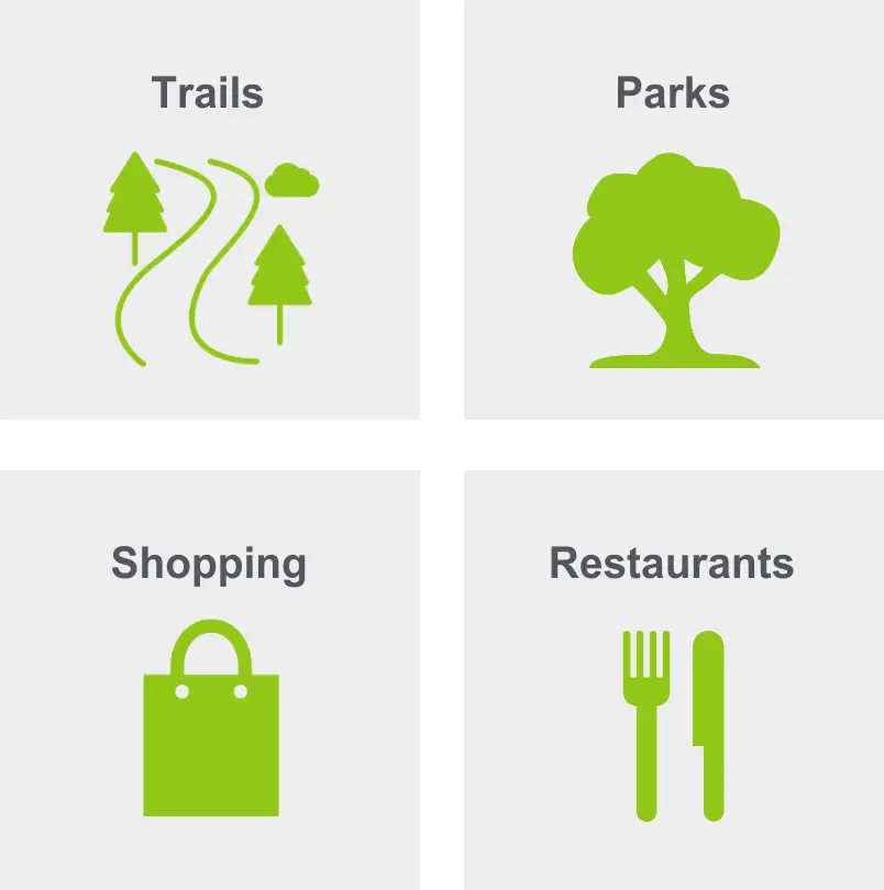 Activities in Playa Vista include trails, parks, shopping, and restaurants. 