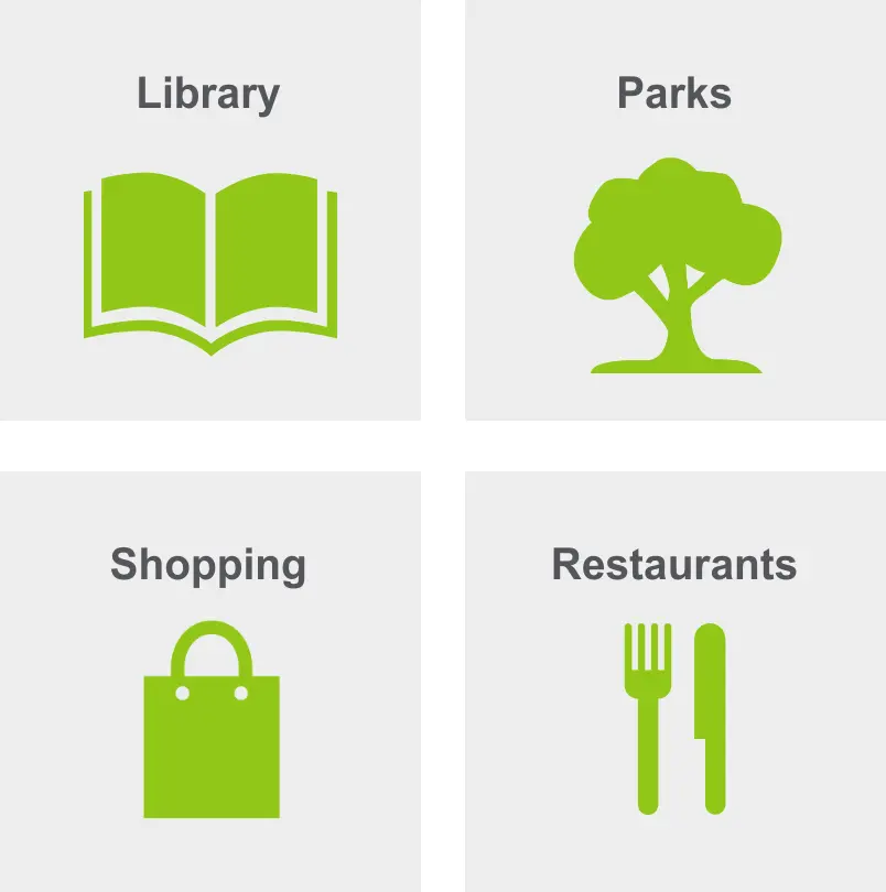 Activities in Studio City include library, parks, shopping, and restaurants. 