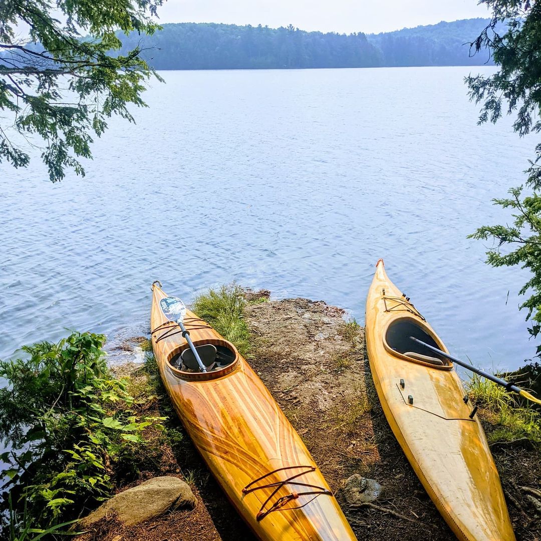 Two Kayaks Beside the Water. Photo by Instagram user @sadie_gallant