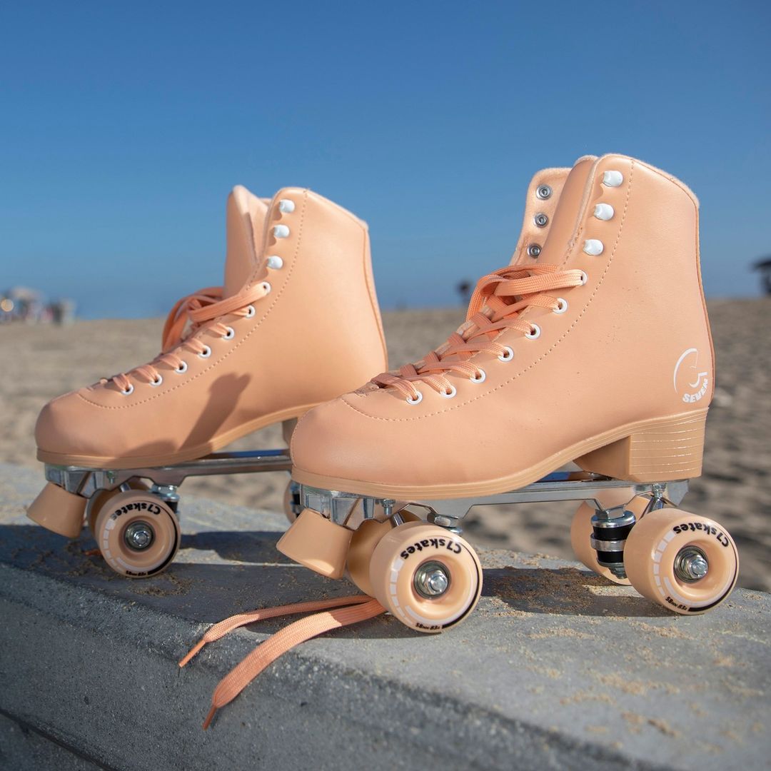 Pair of c7skates in Peach. Photo by Instagram user @c7skates