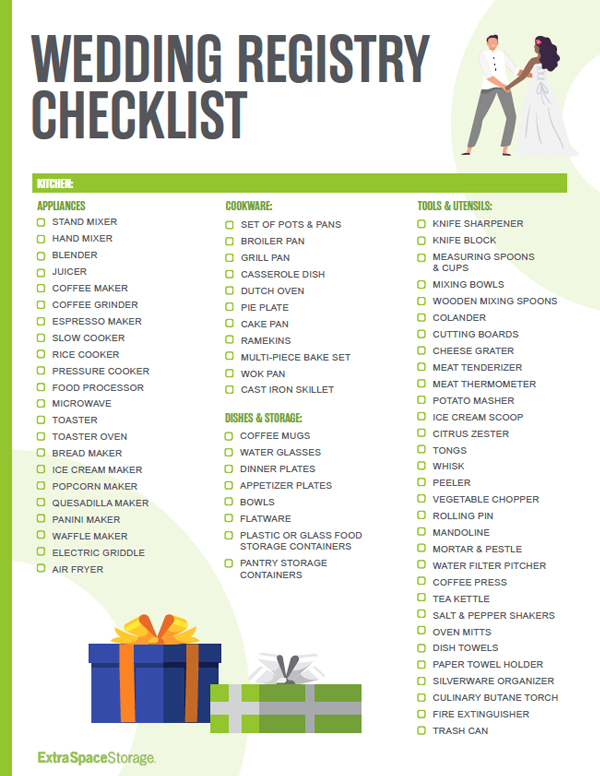 The Best 2021 Wedding Gift Registry Item Checklist