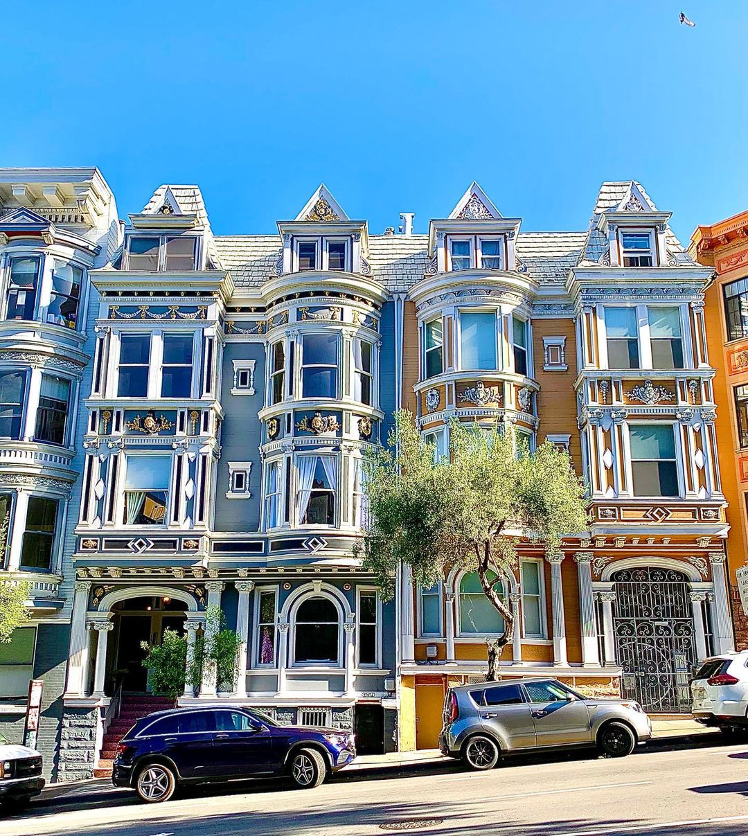Century Old Victorian Home Apartments in Western Addition, San Francisco.