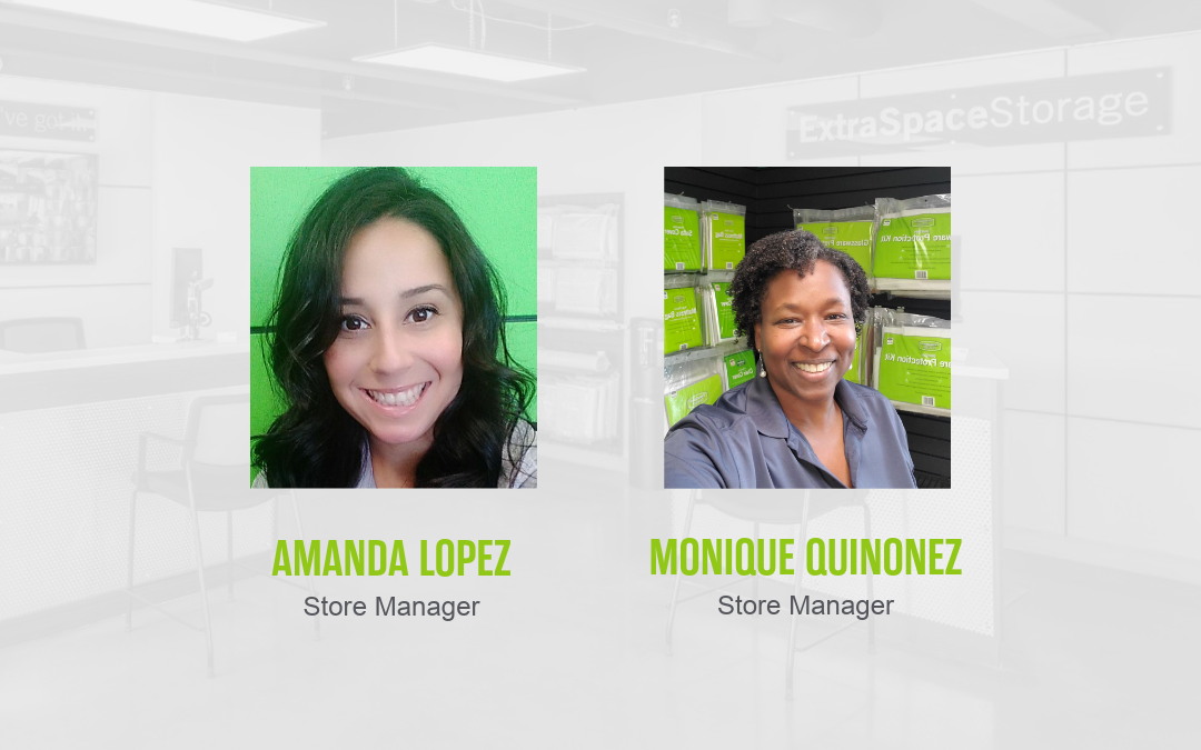 Extra Space Storage Store Managers Amanda Lopez and Monique Quinonez