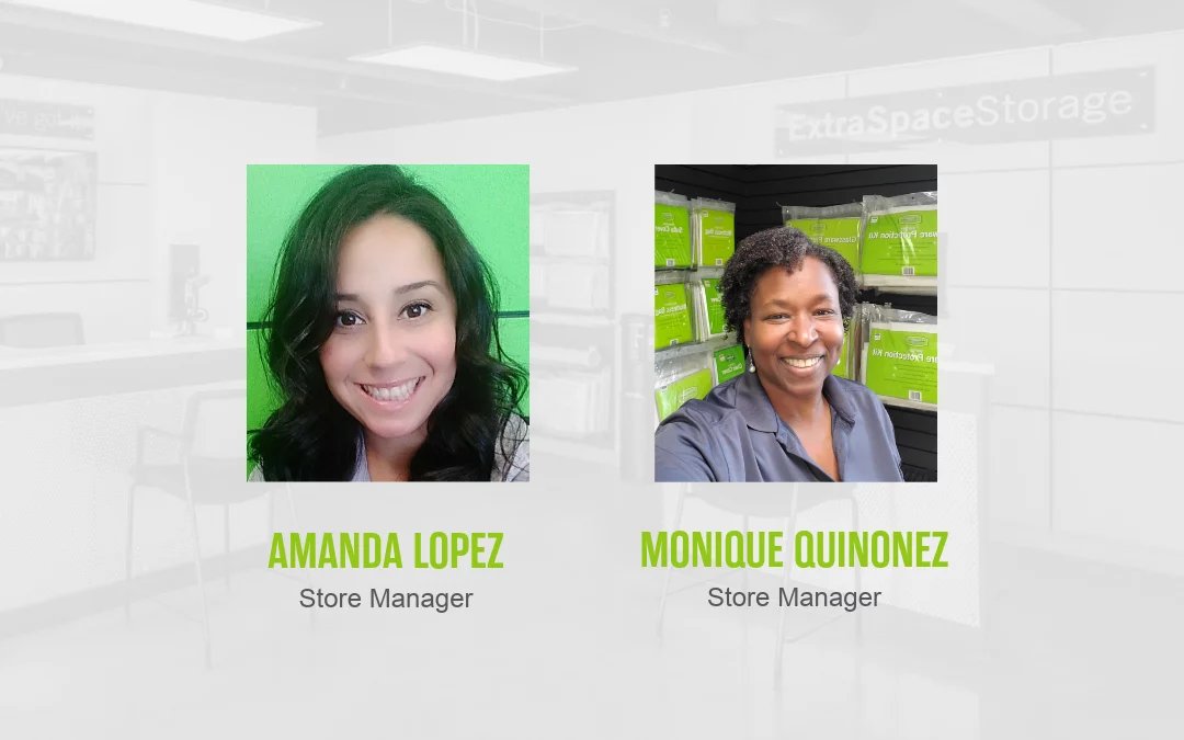 Extra Space Storage Store Managers Amanda Lopez and Monique Quinonez